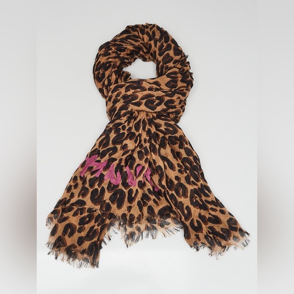 COPY - LOUIS VUITTON
Brown Cashmere/Silk Stephen Sprouse Leopard Stole Scarf - Picture 1 of 3